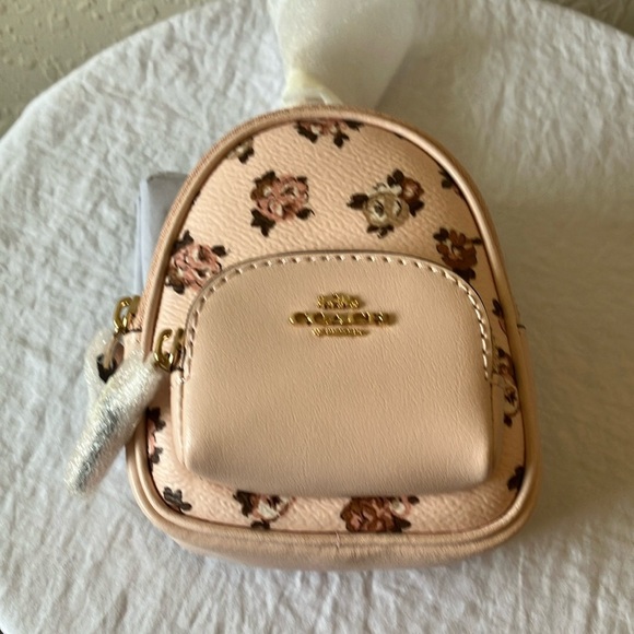 Coach: Rosette Mini Court Backpack Charm - Picture 13 of 14